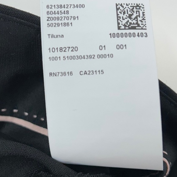 NEW Hugo Boss Tiluna WoolTrousers Dress Pants Women's 14 Black Business Office - Picture 9 of 10